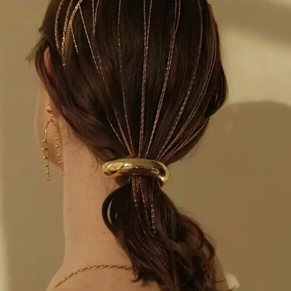 Gold Hair Ties - Picture 4 of 4